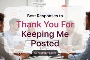 Best Responses to “Thank You For Keeping Me Posted”