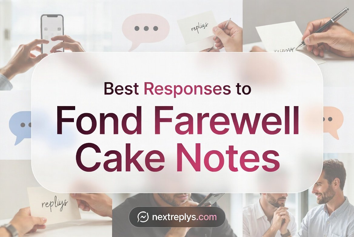 Best Responses to Fond Farewell Cake Notes