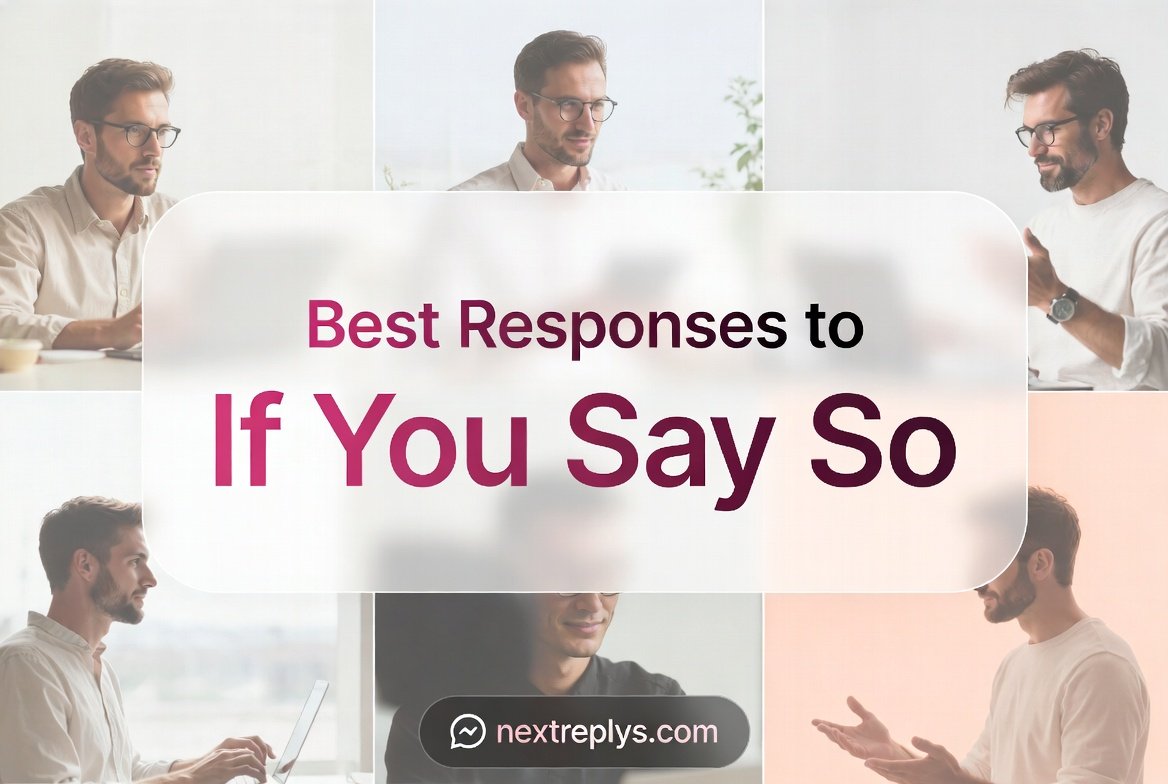 Best Responses to “If You Say So”