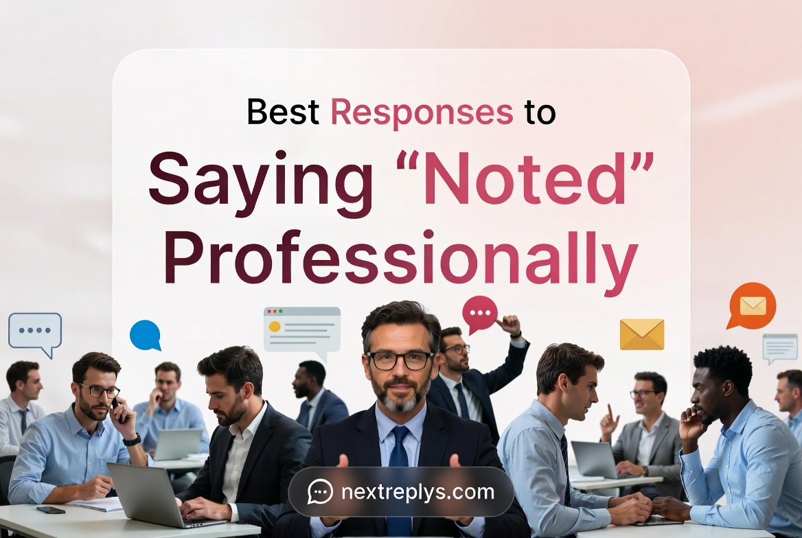Best Responses to Saying “Noted” Professionally