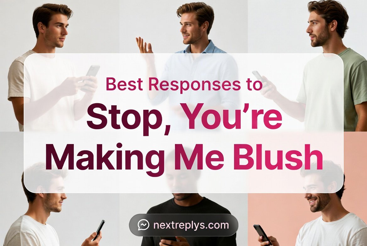 Best Responses to “Stop You’re Making Me Blush”