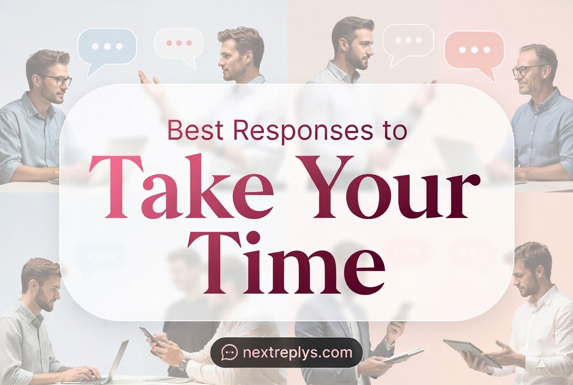 Best Responses to “Take Your Time”