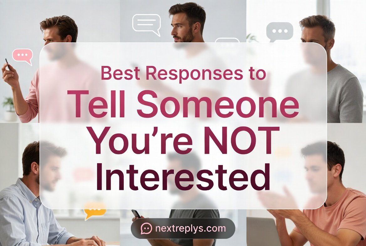 Best Responses to Tell Someone You’re NOT Interested