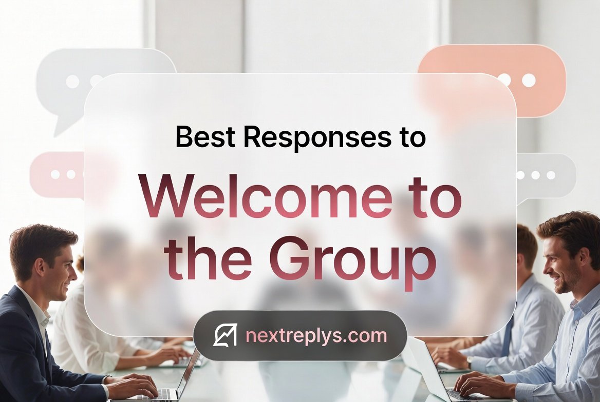 Best Responses to “Welcome to the Group”