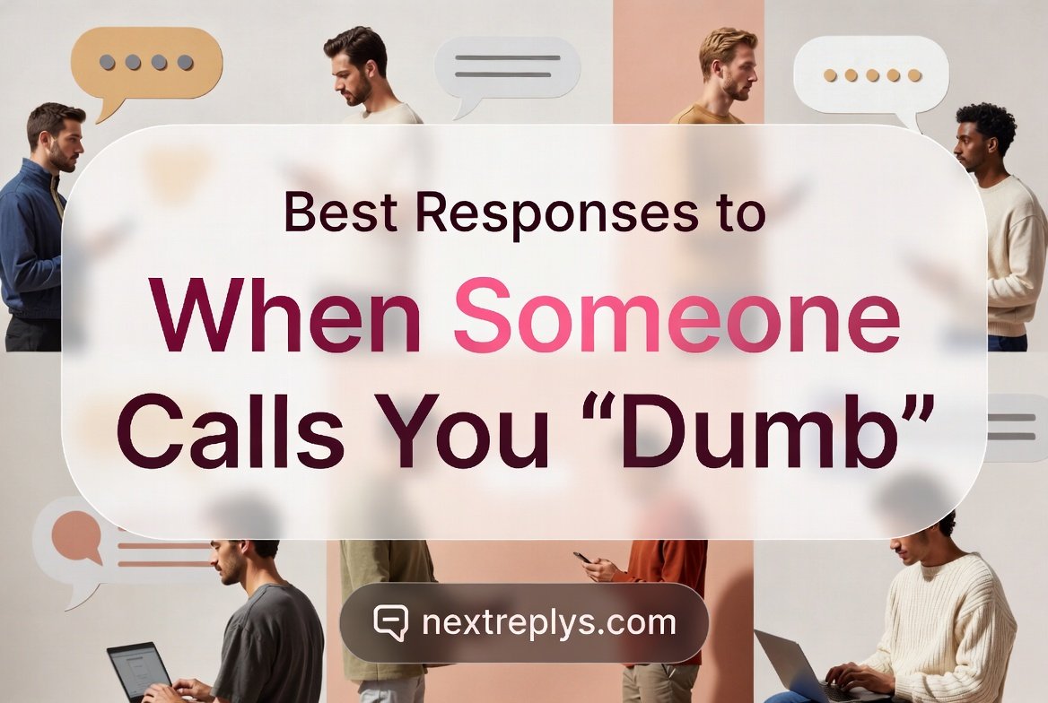 Best Responses to When Someone Calls You “Dumb”