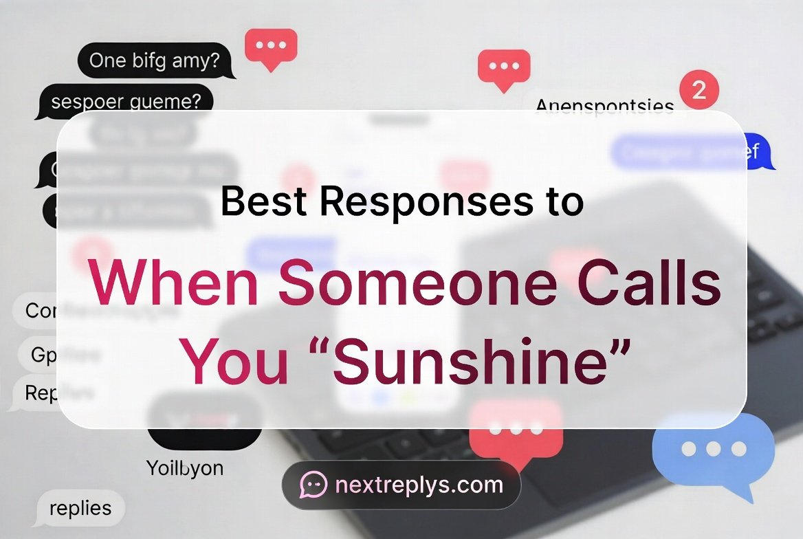 Best Responses to When Someone Calls You “Sunshine”