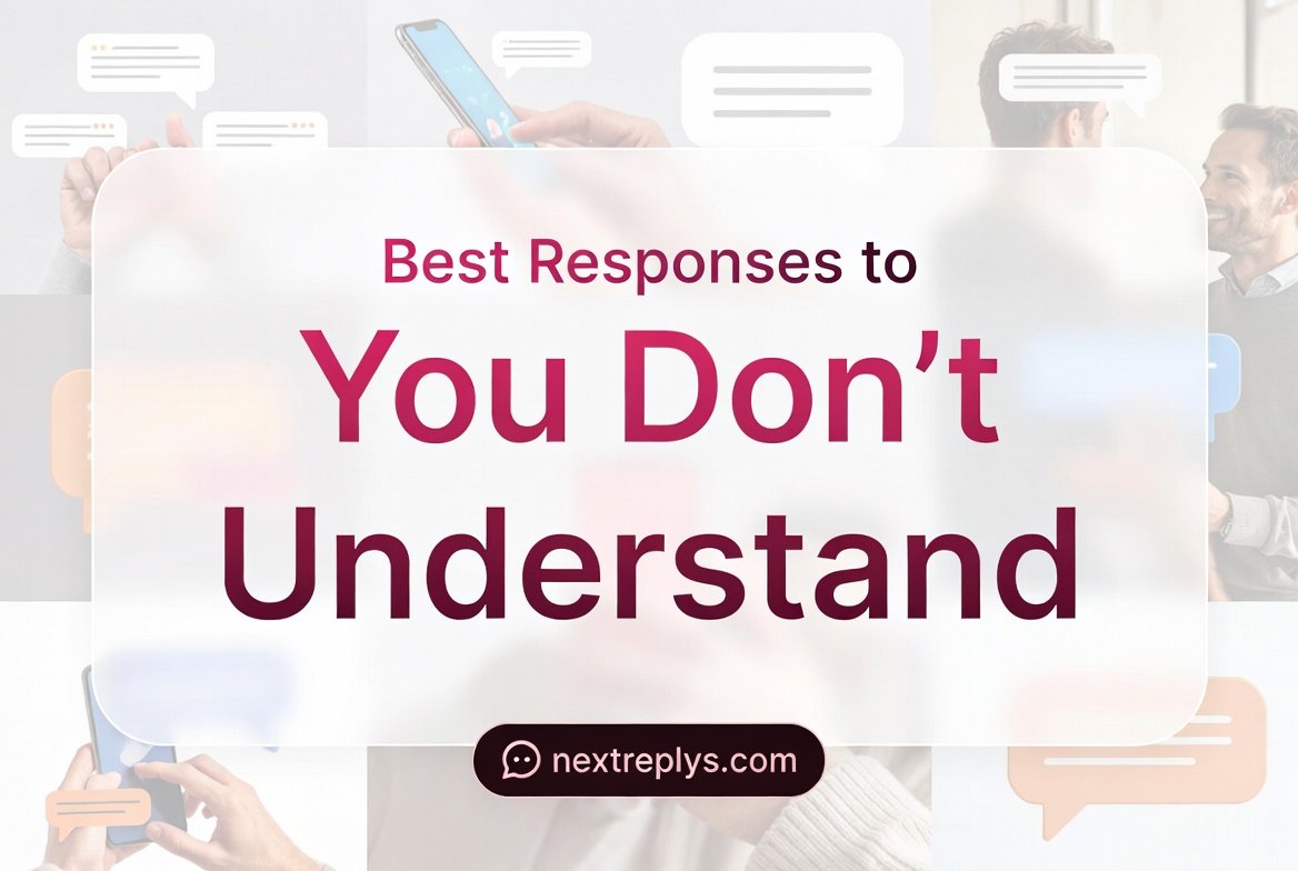 Best Responses to “You Don’t Understand”