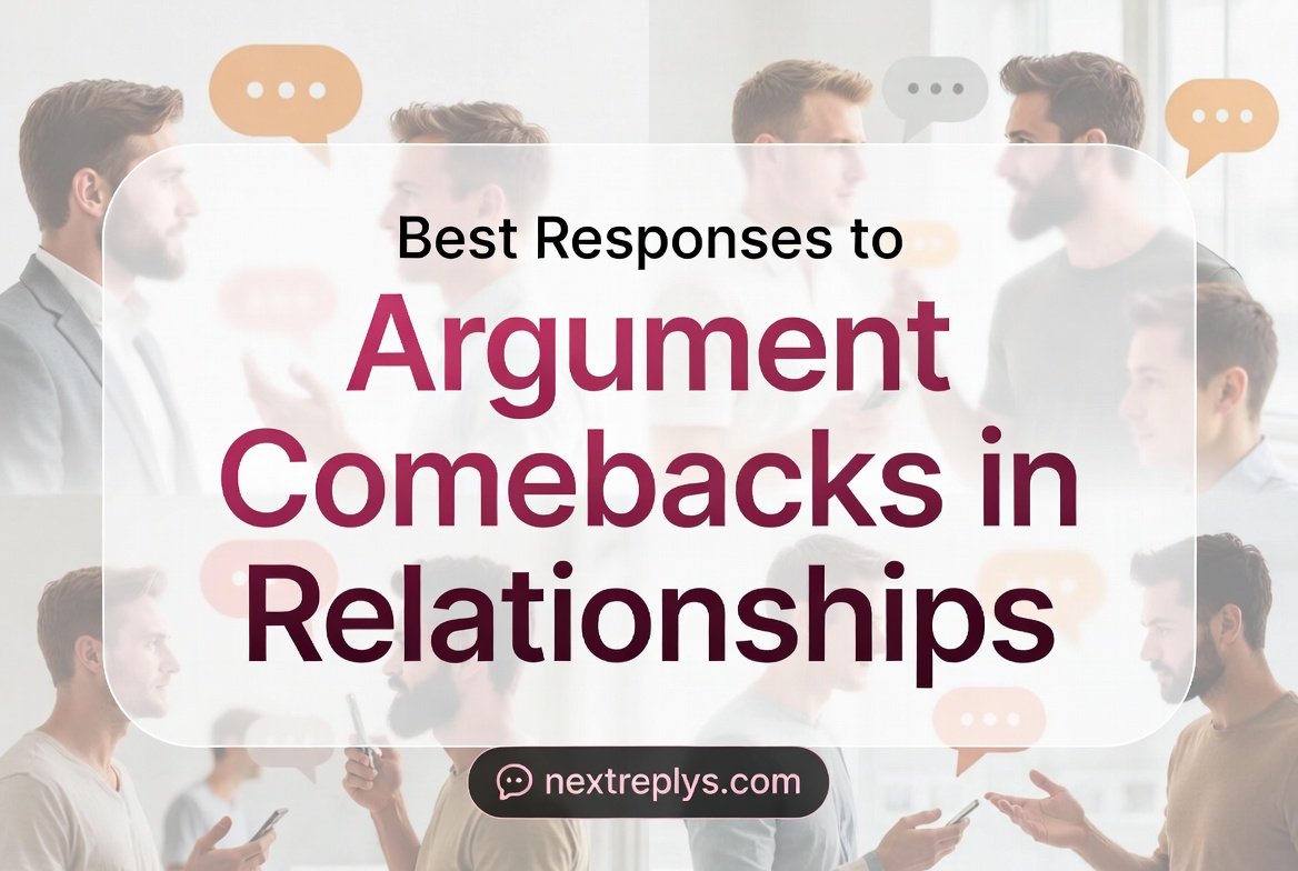 Best Responses to Argument Comebacks in Relationships