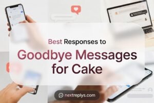 Best Responses to Goodbye Messages for Cake