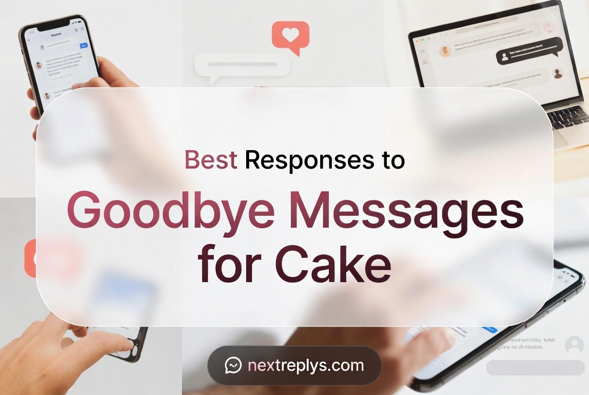 Best Responses to Goodbye Messages for Cake