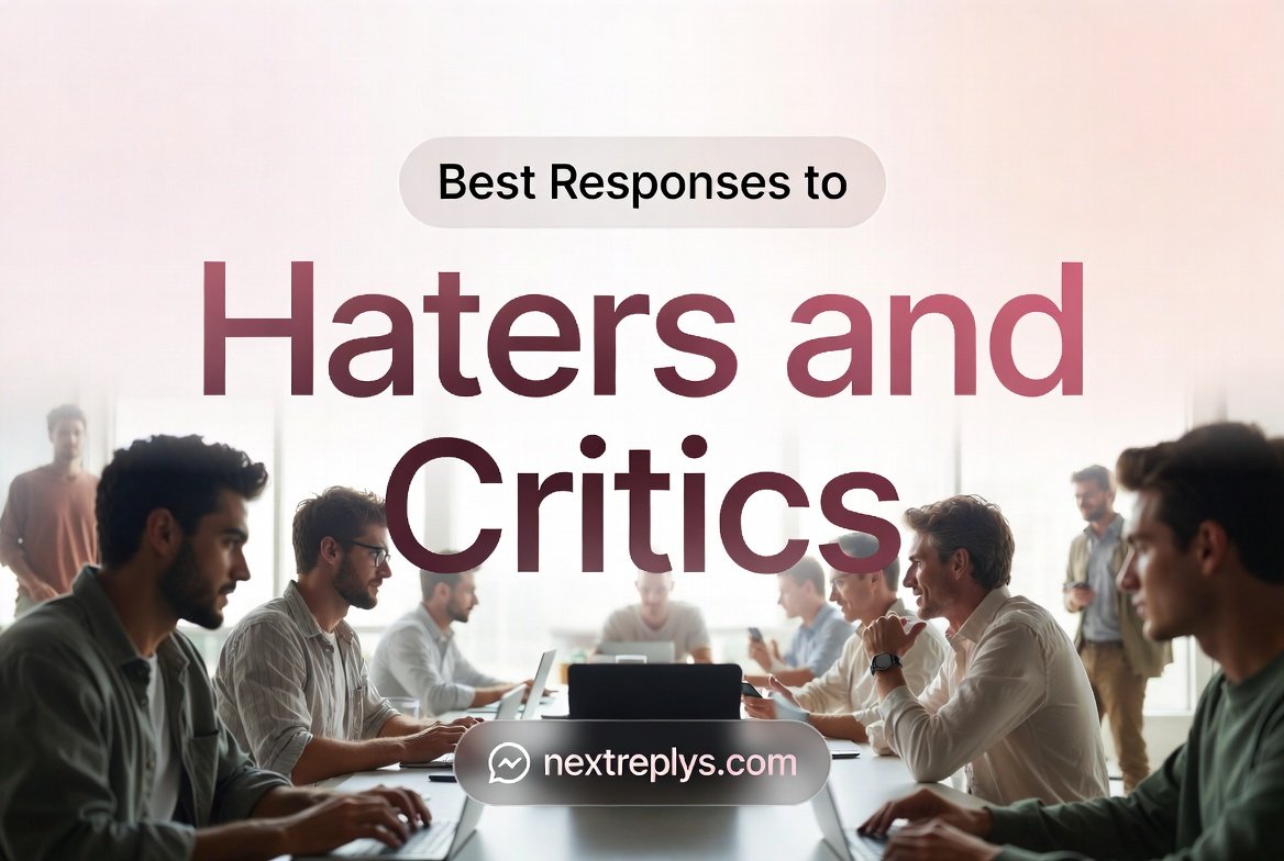 Best Responses to “Haters and Critics”