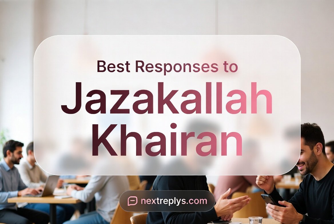 Best Responses to “Jazakallah Khairan”