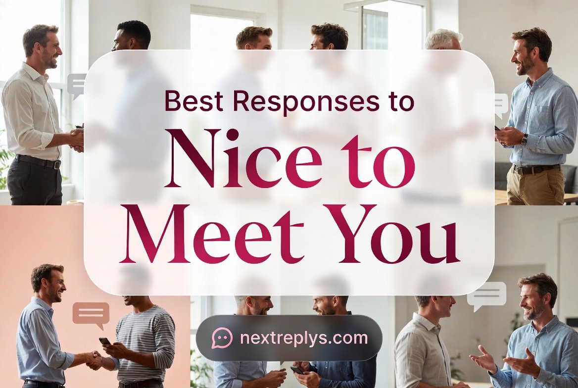 Best Responses to “Nice to Meet You”