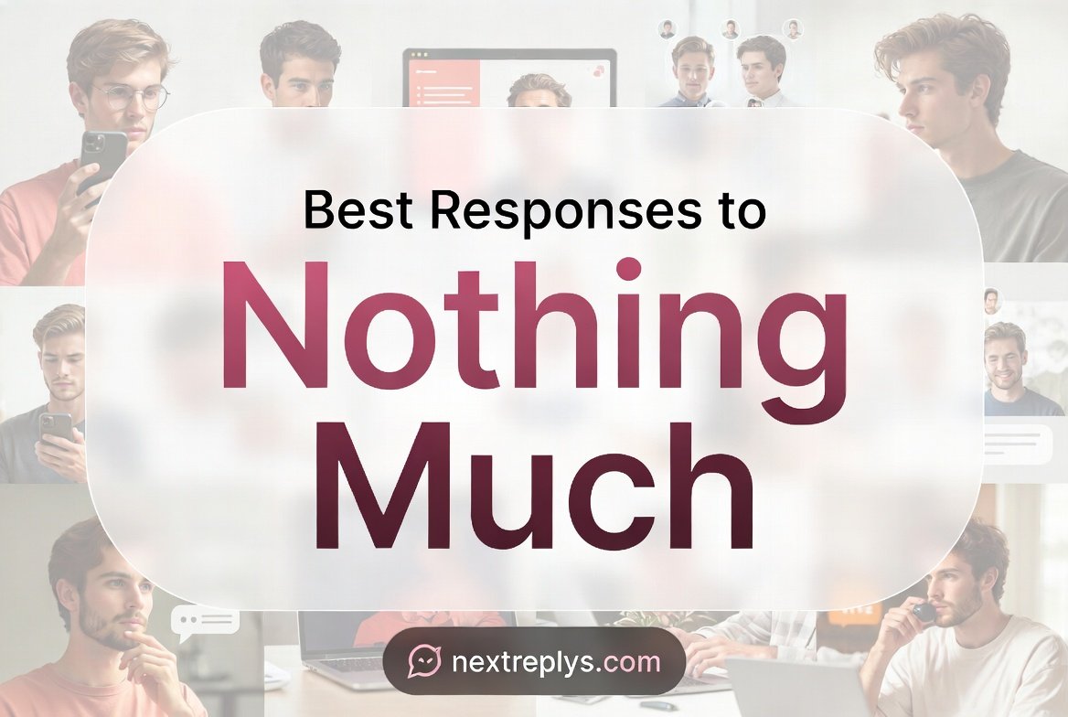 Best Responses to “Nothing Much”