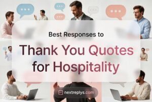 Best Responses to Thank You Quotes for Hospitality