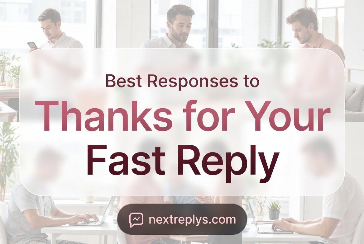 Best Responses to “Thanks for Your Fast Reply”