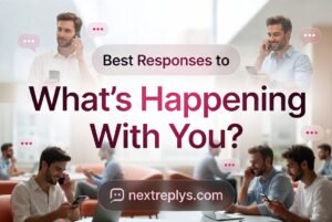Best Responses to “What’s Happening With You?”
