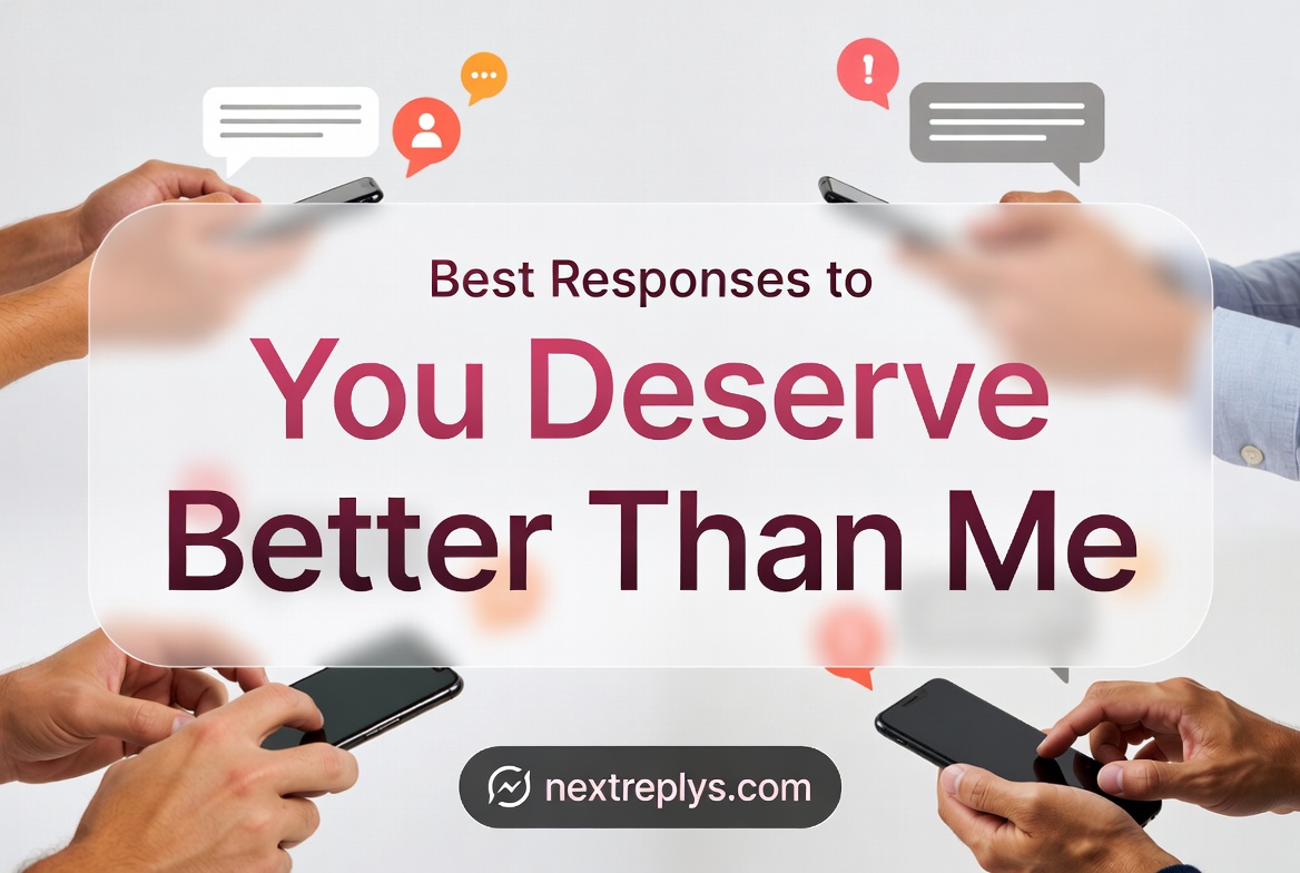 Best Responses to “You Deserve Better Than Me”